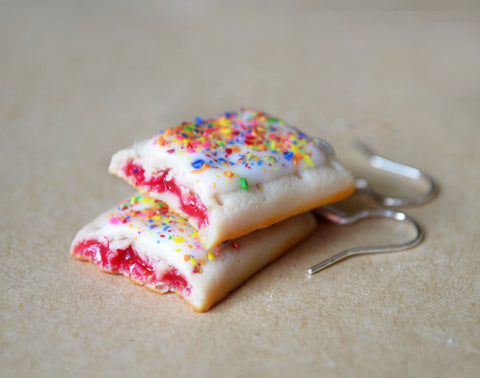 Strawberry Pop Tart Dangle Earrings