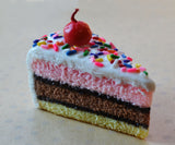 Neapolitan Cake Slice Magnet