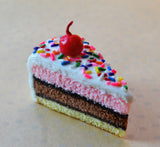 Neapolitan Cake Slice Magnet