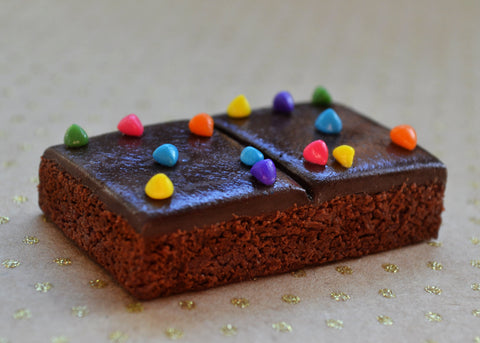 Chocolate Rainbow Chip Brownie Magnet