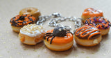 Fall Halloween Theme Doughnut Charm Bracelet