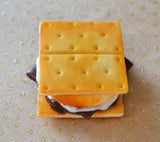 S'more Dessert Magnet, Polymer Clay