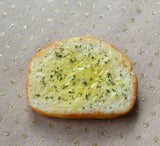 Mini Garlic Bread Magnet, Realistic Polymer Clay Food