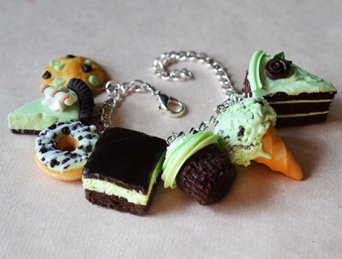 Delicious Food Charm Bracelet · A Clay Food Bracelet · Jewelry Making on  Cut Out + Keep